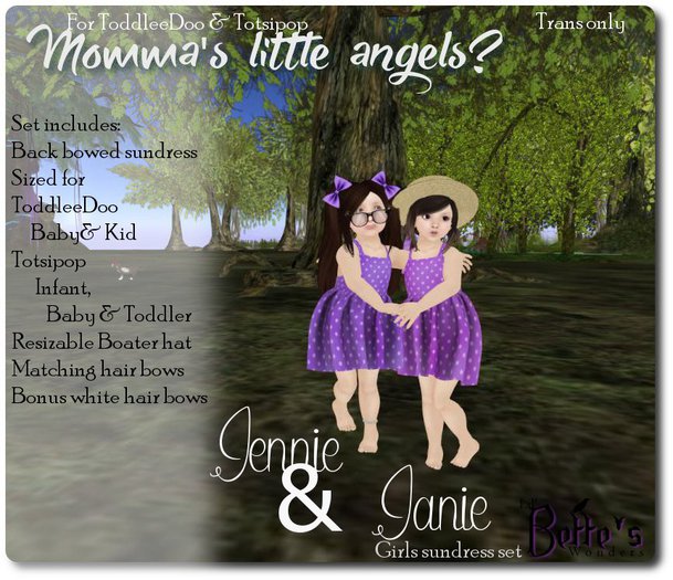 LBw Momma's perfect angels? Jennie & Janie {boxed]