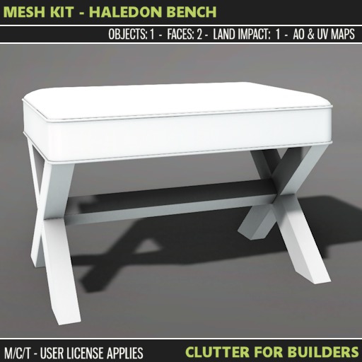 Clutter - Mesh Kit - Haledon Bench