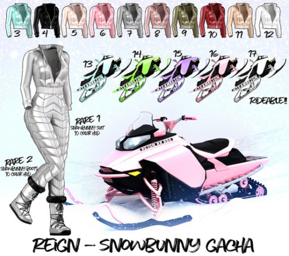 REIGN.- SNOWBUNNY PUFFER (MAITREYA)- OLIVE # 9