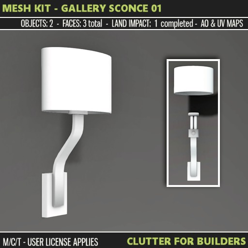 Clutter - Mesh Kit - Gallery Sconce 01