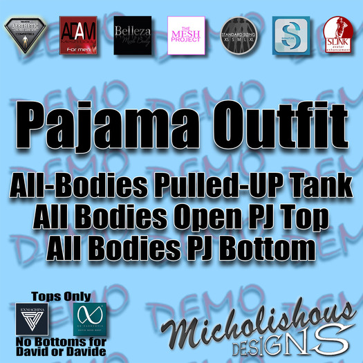* Mikolishous Designs * Pajama Set- DEMO