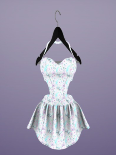 ! SALTY ! Unpacker HUD - Fly Away Dress - Blue
