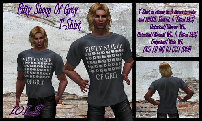 50 sheep of grey T-Shirt / R.D.