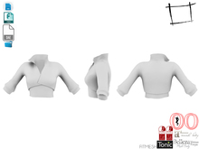 WC1036 Women's Cropped Jacket With Top Under FITMESH DEVKIT
