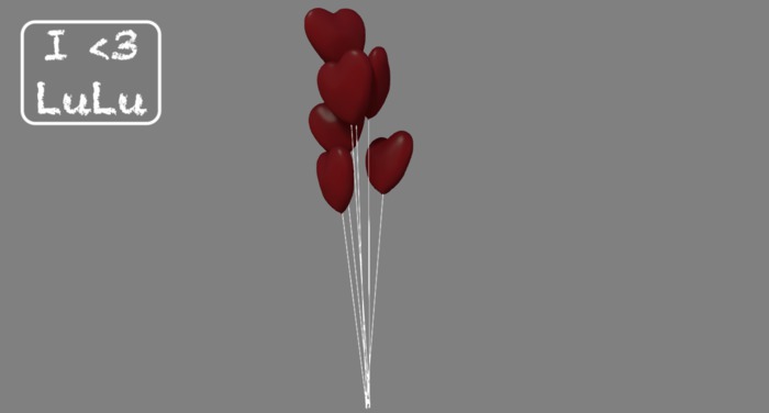 I<3LuLu Heart balloons