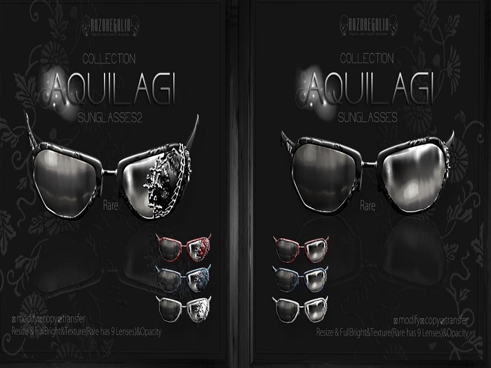 ROZOREGALIA_AQUILAGI*SUNGLASSES2(Blue)_UNISEX