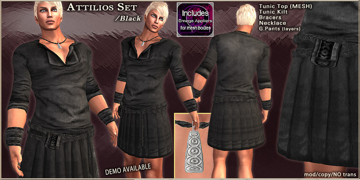 Attilios Mesh Set T.E.D./BLK