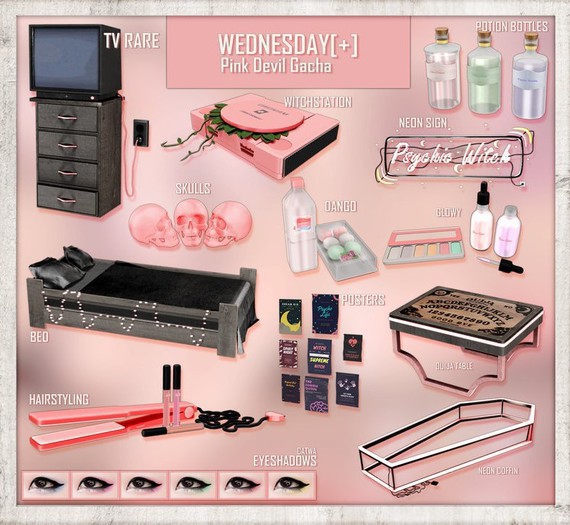 Wednesday[+] ~ Pink Devil ~ Eyeshadows - COMMON