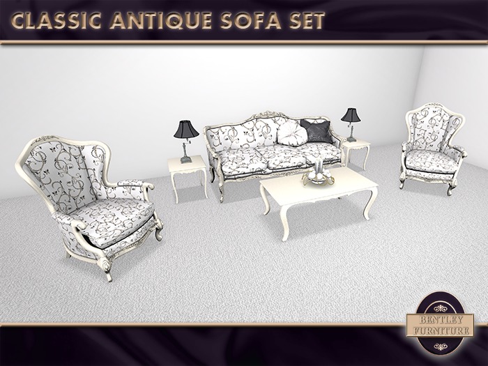 Second Life Marketplace Classic Antique Sofa PG Version BOXED