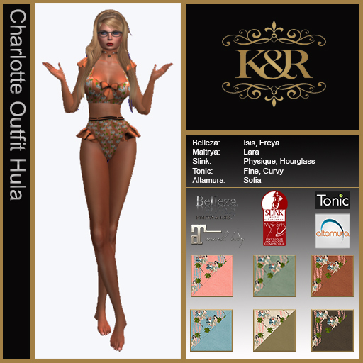 K & R - Charlotte outfit Hula - Boxed  - DEMO