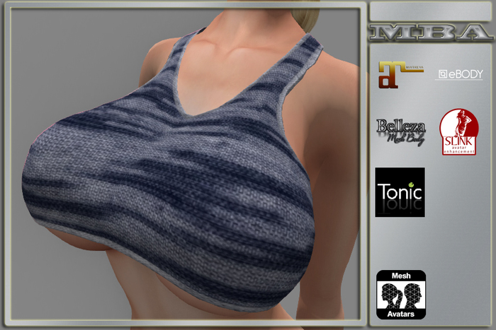 *MBA*  Grey Crop Top