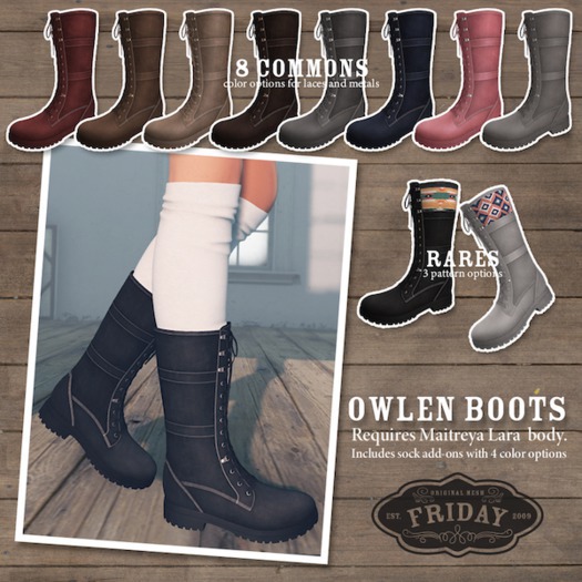  'friday - Olwen Boots (Earth)