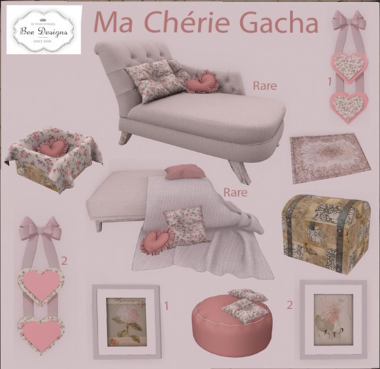 Bee Designs Ma Cherie Gacha Hanging Heart 1