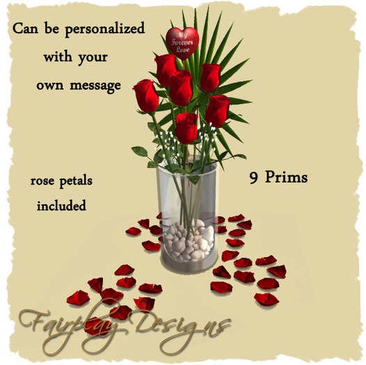 ~FDA~My Forever Love Simple Red Rose Bouquet~