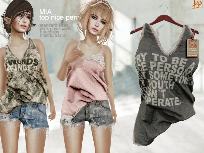 !gO! Mia top - Nice Person