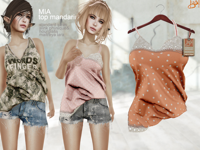 !gO! Mia top - Mandarine