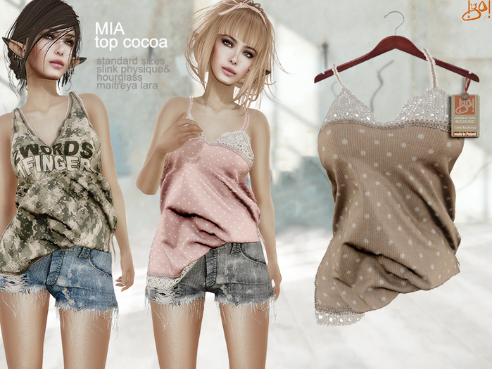 !gO! Mia top - Cocoa