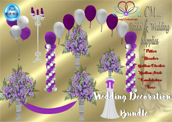 {SE} Wedding Decoration Bundle Purple2