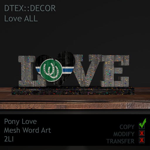 DTex::Decor - LoveALL - Pony Love