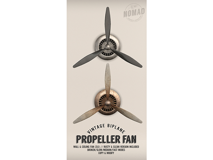 NOMAD // Propeller Fan // Wall/Ceiling