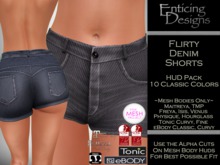 *ED HUD Pack MBO Flirty Denim Shorts - Classic Colors