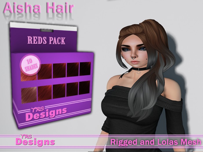 Aisha Hair With Hud Reds
