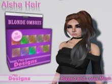 Aisha Hair With Hud Blonde Ombres