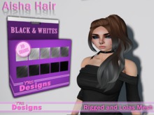 Aisha Hair With Hud Black & Whites