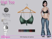 Gigi Top With Hud Plaid