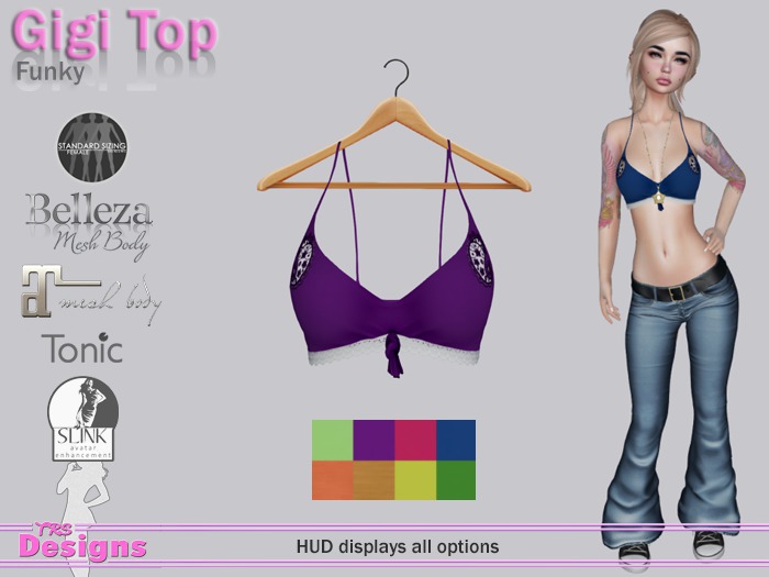 Gigi Top With Hud Funky
