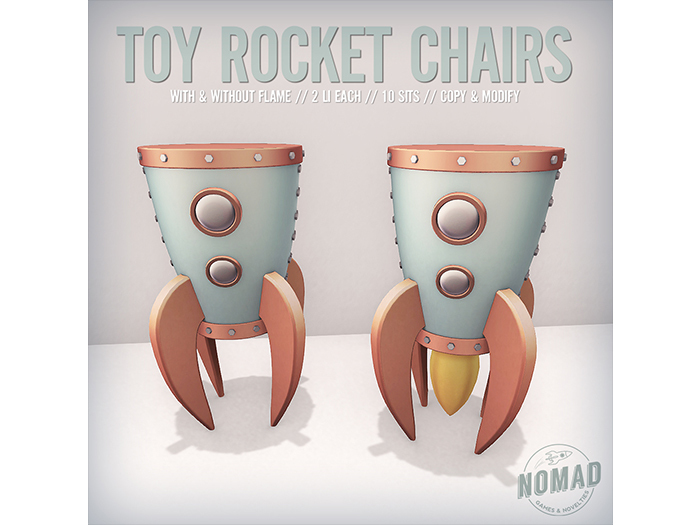NOMAD // TOY ROCKET CHAIRS SET A