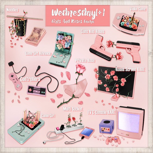Wednesday[+] ~ Girls And Roses ~ Violin Game - COMMON