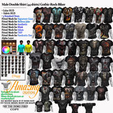 AmAzInG CrEaTiOnS Male Double Shirt (44 shirts) Gothic-Rock-Bik