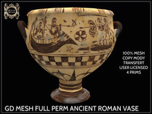 GD MESH FULL PERM ANCIENT ROMAN VASE