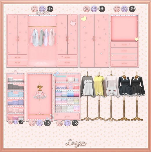 Lagom - Decora walk in Purple units only incl rare