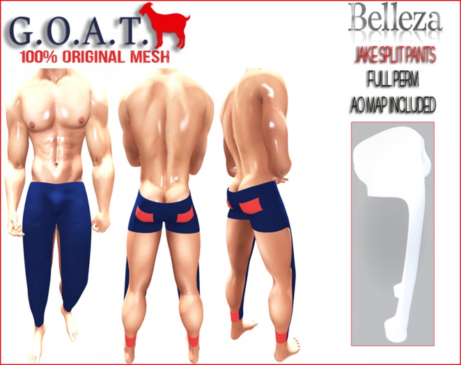 G.O.A.T. BELLEZA JAKE SPLIT PANTS FULL PERM