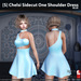 s chelsi sidecut one shoulder dress blue ad