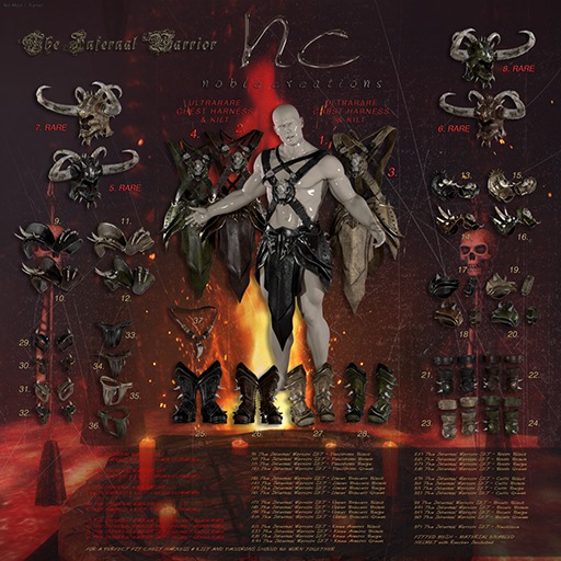 [NC] - RARE - The Infernal Warrior - Helmet Green