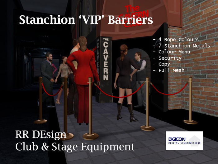 Stanchions 'VIP' Barriers Set