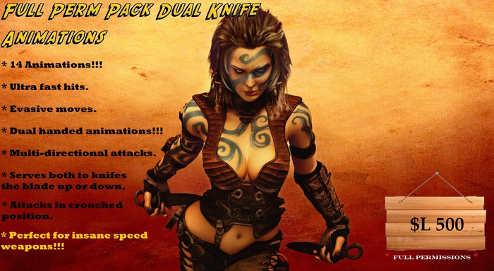 [MODE WEAPONS]Full Perm Pack Dual Knife Animations (BOX)