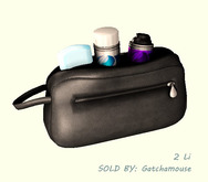 -David Heather-Toiletry Bag/Wearable/Black