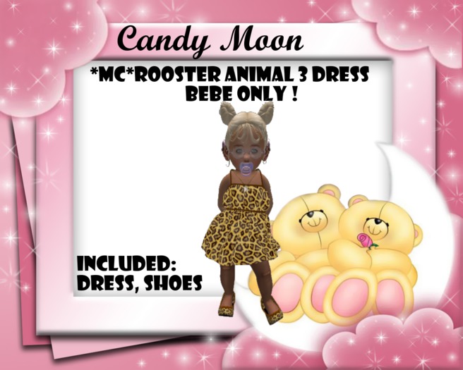 *MC*Rooster Animal 3 Dress BeBe,100