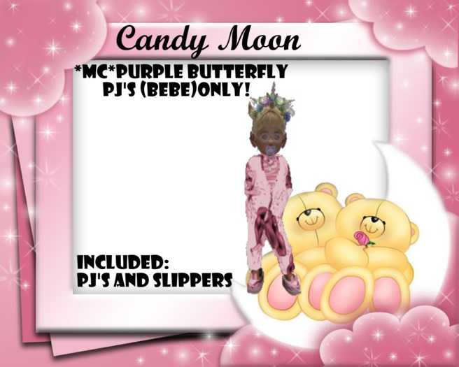 *MC*Purple Butterfly PJ'S (BeBe)