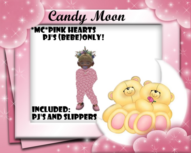 *MC*Pink Hearts PJ'S (BeBe)