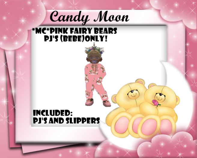 *MC*Pink Fairy Bears PJ'S (BeBe)