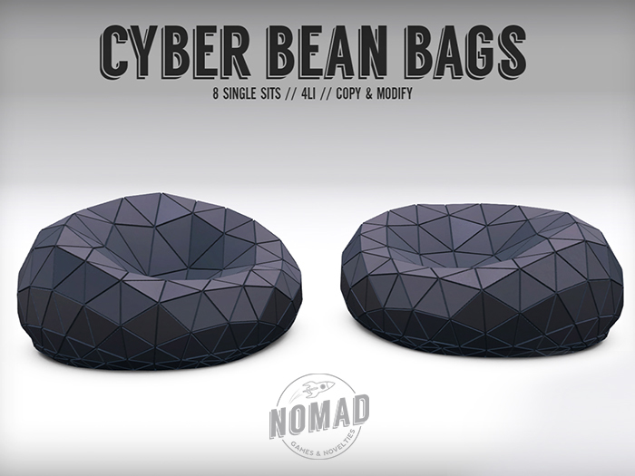 Second Life Marketplace NOMAD // Cyber Bean Bags