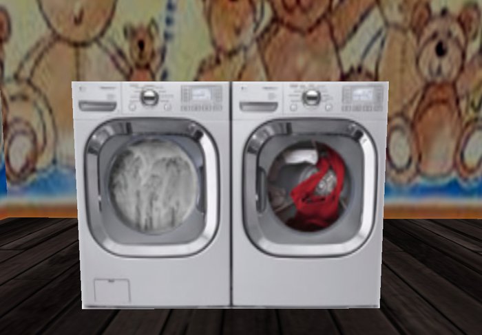 M.E. Scripted  Washer/Dryer Combo (silver)