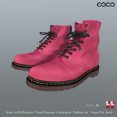 *COCO*_Lace-UpAnkleBoots_Pink