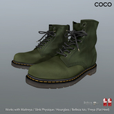 *COCO*_Lace-UpAnkleBoots_Green
