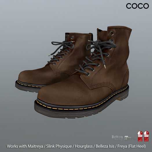 *COCO*_Lace-UpAnkleBoots_Brown